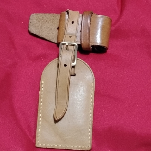 LOUIS VUITTON 3 PIECE SET, VACHETTA, STRAP & POIGNANT TAN LEATHER SET! 💕EUC - Picture 5 of 9